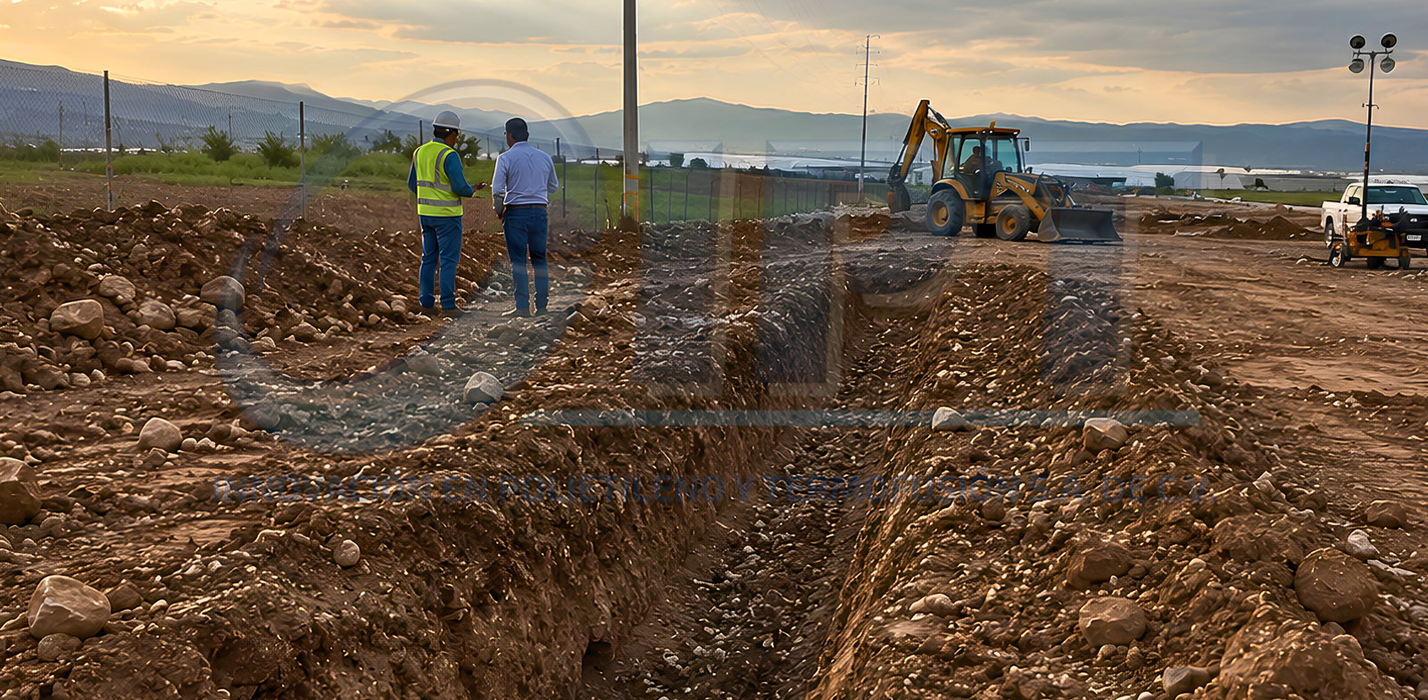 Levantamiento de obra para instalación de tubería PEAD